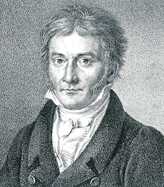 Gauss, retrat publicat a Astronomische Nachrichten (1828). Extret de Wikipedia (al 50)